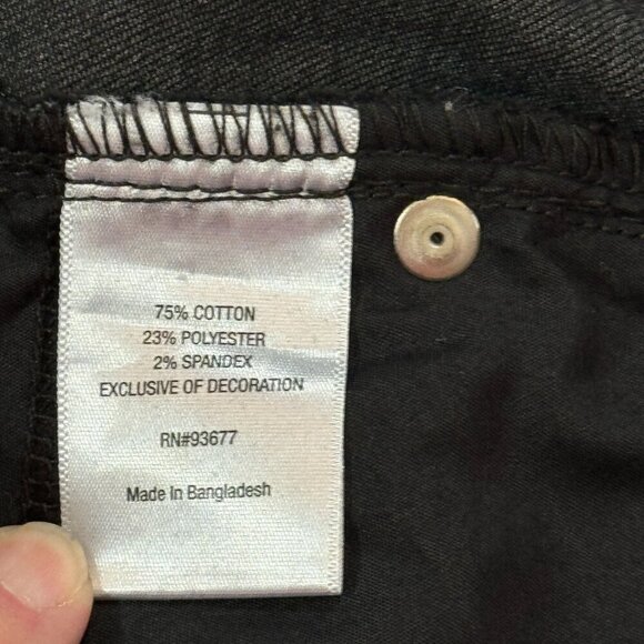 St. Johns Bay Jeans Womens 24W Black Bootcut Secretly Slender Mid-Rise Pants NEW - Picture 9 of 16